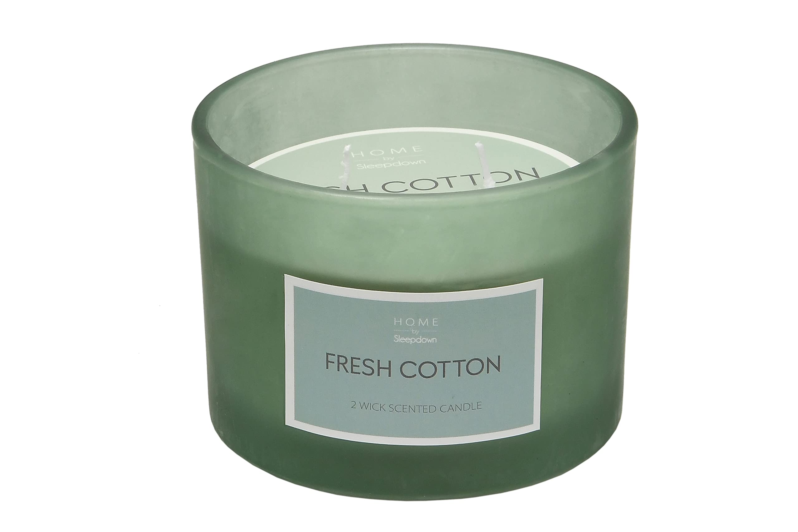 Sleepdown Core 2 Wick Candle Jar - Fresh Cotton - 340g