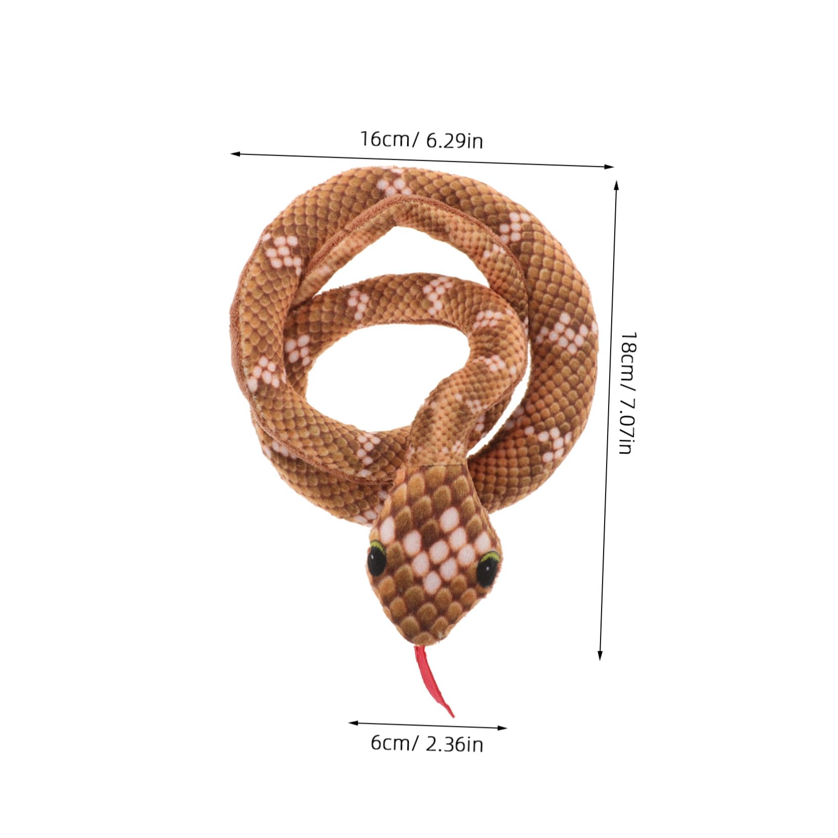 INOOMP Serpent Peluche pour Chat Intérieur avec Herbe à Chat Stimulation Interactive et Exercice pour