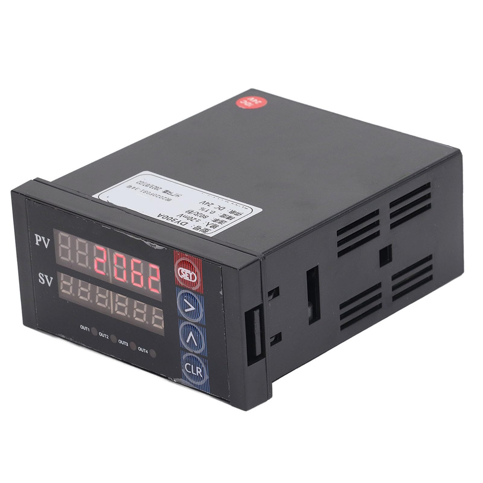 Fafeicy Indicatore di Peso DY300A, Controllore 24 V CC, Sensore di Pesatura, Indicatore Ad Alta Precisione 0,1% 80 Volte/s, Conversione A/D con Uscita 0-10 V 4-20 MA per Sistemi di