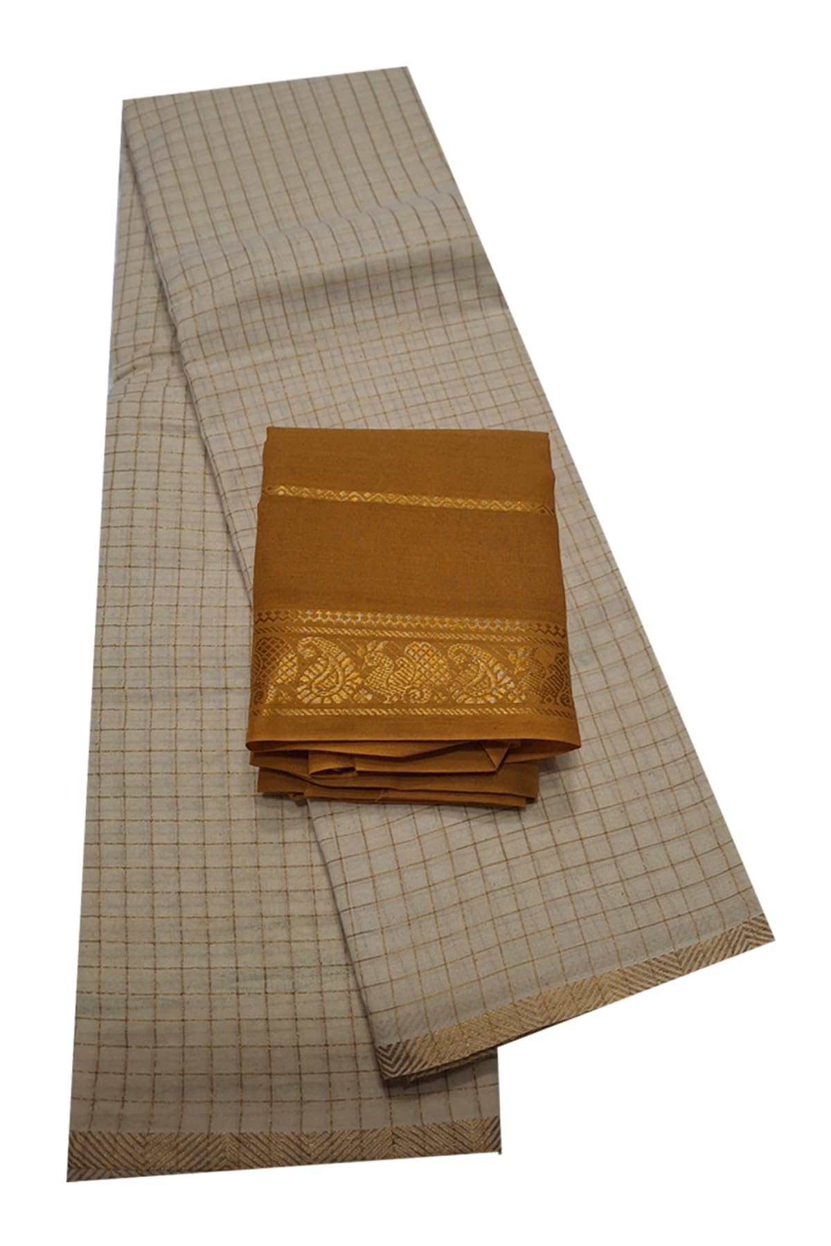 Onam Sungudi Cotton Pendex Kattam Self Color Saree for Women-image-15