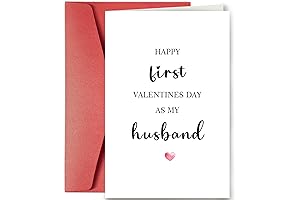 First Valentine's Day As Husband Card, Show Love to Your Man on...