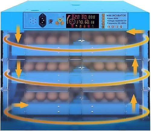 192 incubadoras de huevos para incubar huevos con luz giratoria automática, pollo, pato, codorniz, pavo, control de temperatura y vela LED disponible en Yaxa Colombia
