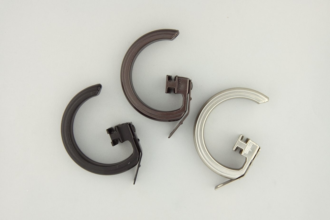 A&F Rod Decor - 10 Rings for Decorative Traverse Rods - Cocoa