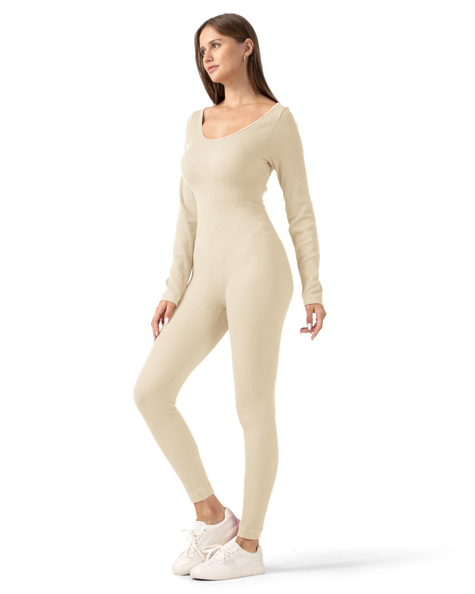 Photo 1 of *STOCK PHOTO FOR REFERENCE ONLY, SEE PICTURS.  Size Small. Seamless Yoga Workout Jumpsuits Long Sleeve 