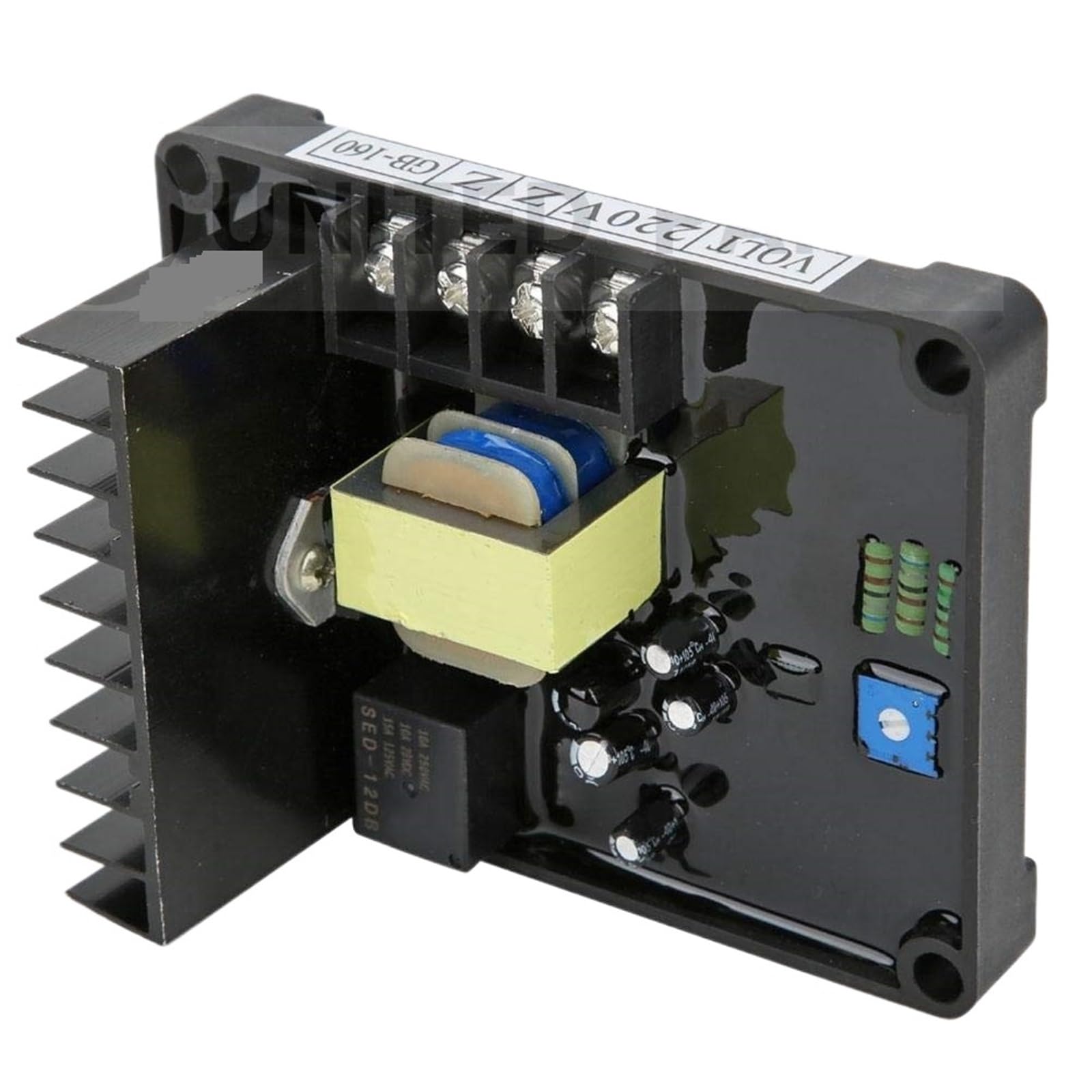 1 Unidad 220V GB160 GB170 380V 30KW Generador Estabilizador AVR Regulador Automático de Voltaje Cepillo Alternador Diésel Corriente(GB170)