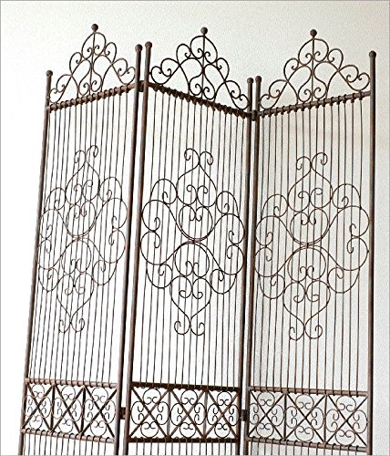 ꧁レトロ家具꧂3連アイアンパーテーション スクリーン 衝立 間仕切り レトロ家具꧂3連アイアンパーテーション スクリーン 衝立