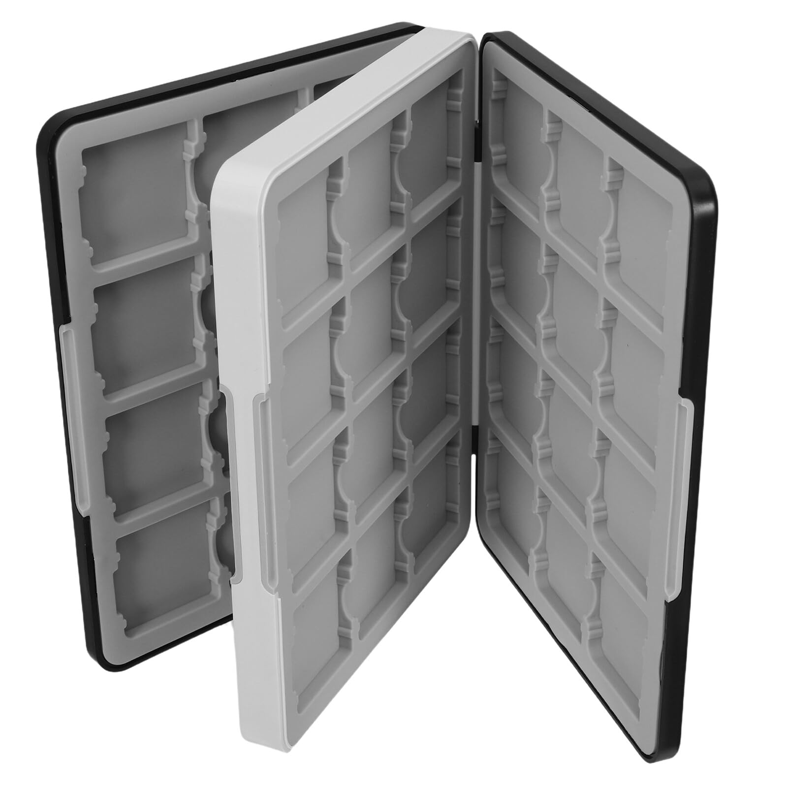 Porta Carte Compatto per Giochi da 48 Scomparti, Custodia Rigida Magnetica in Plastica Abs e Silicone, Organizer Portatile per Switch, per Viaggi e Uso Quotidiano