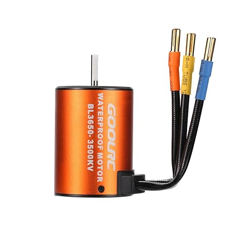 GoolRC 3650 3500 KV impermeable Motor sin escobillas para 1/10 RC coche HSP 94123 Huanqi 727 FS Racing 53625/53632