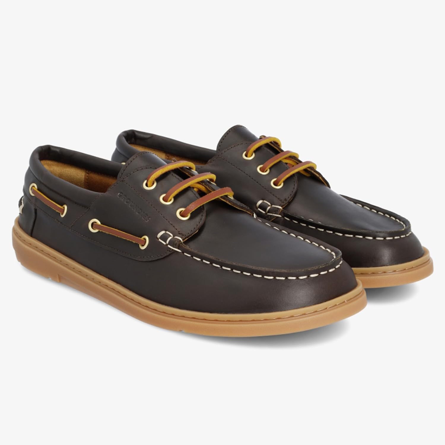 GROUNDIES Tide Women - Damen Barfußschuh/Boat Shoe mit Mokassin-Optik