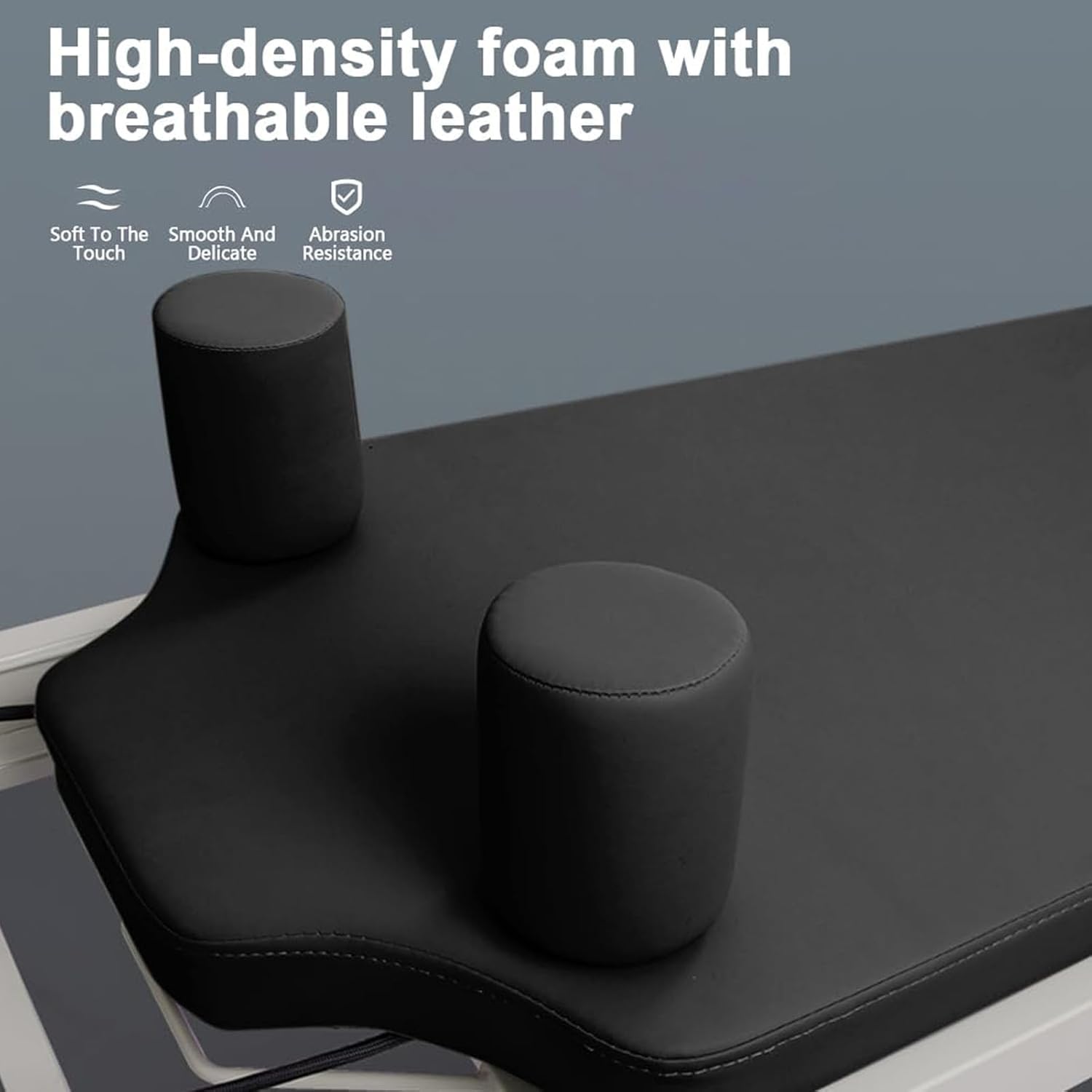 Macchina Pieghevole per Pilates Reformer da Home Studio, Rimbalzista Cardio Fitness per Sistema di Allenamento A Casa Pilates, Macchina per Allenamento Pilates Reformer per Palest, Black, Latex Tube