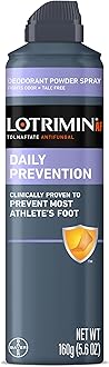 AF Athlete's Foot Daily Prevention Deodorant Powder Spray, 5.6 Ounce