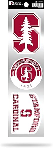 Miniatura 10 de Rico Industries NCAA - Juego de calcomanías retro de 3 piezas