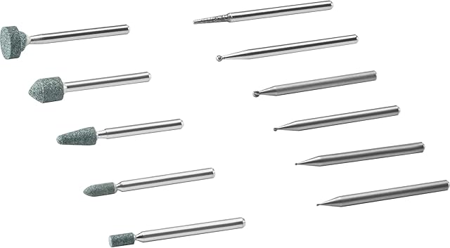 Dremel 729-01 Carving & Engraving Rotary Tool Accessories Kit, 11-Piece Assorted Set - Perfect for Use On Wood, Metal, and Glass