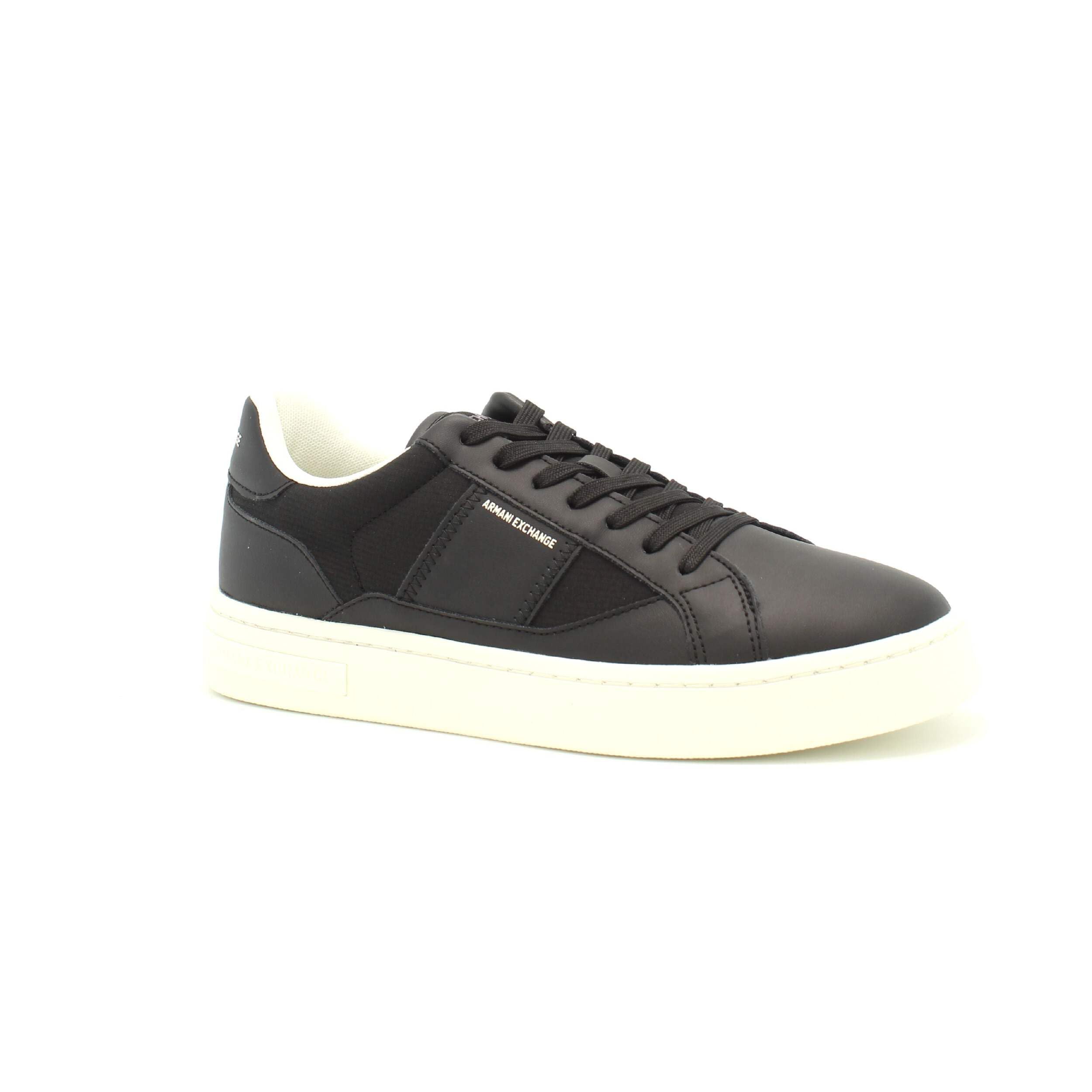 Armani Exchange Men's London Sneaker, black, 10.5 UK