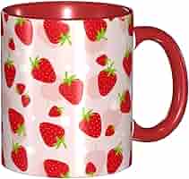 イチゴモチーフコーヒーカップ Amazon.co.jp: マグカップ いちご柄 苺柄 イチゴ柄 グッズ