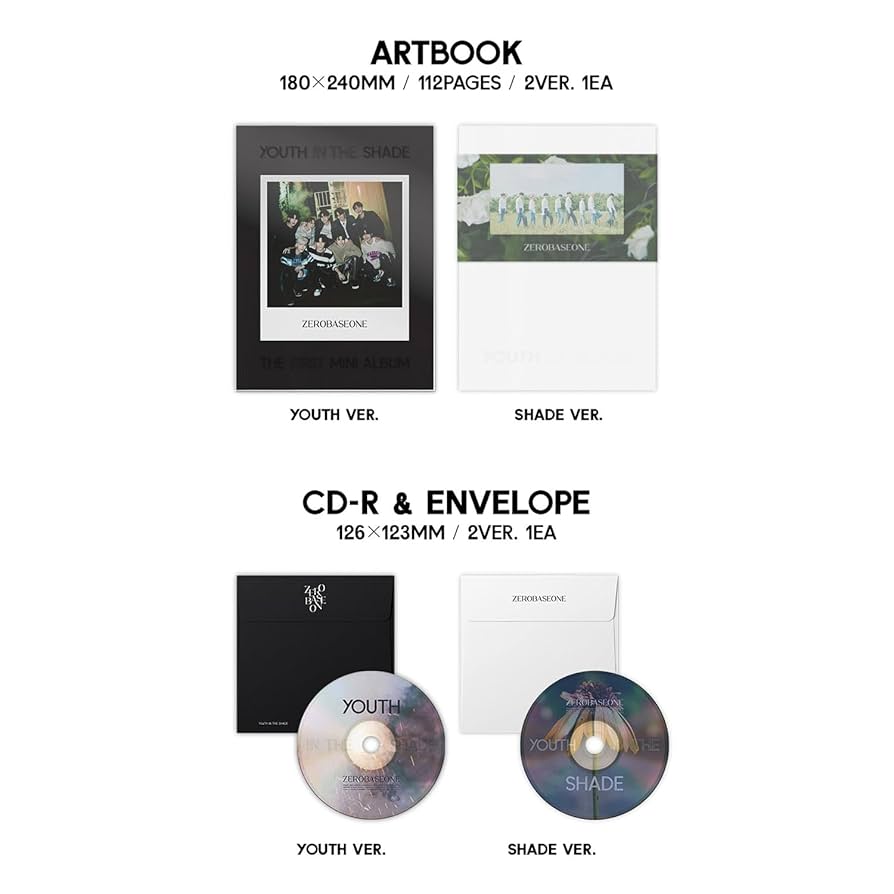 Amazon.com: Zerobaseone - Youth in the Shade Mini Album