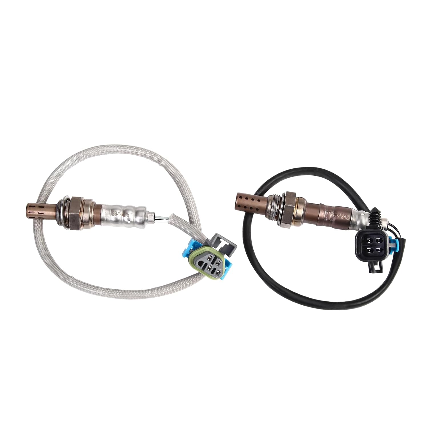 O2 Oxygen Sensor Upstream and Downstream Replacement for Chevy Equinox for GMC Terrain 2010 for Pontiac Solstice 2008 2009 for Saturn Sky 2008-2010 2.4L Replaces 234-4251 234-4242 2Pcs