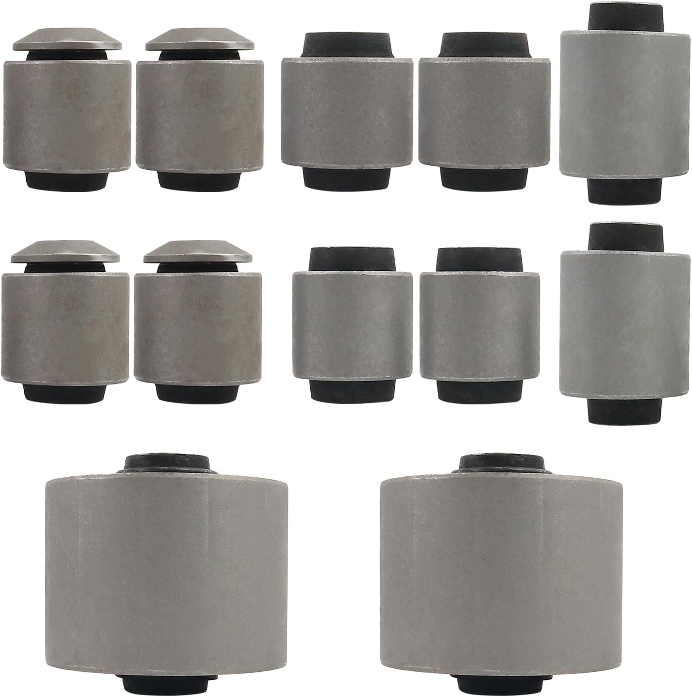 12Pcs Rear Upper & Lower Control Arms Bushing kit Compatible with Chevrolet Malibu 2016-2023 / Buick Regal Sportback 2018-2020 Replace 8346332, 23350585, 84309090, 30034664