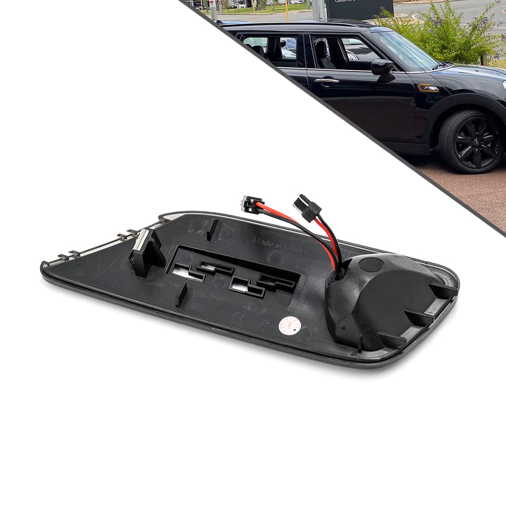 Frecce Laterali LED Dinamiche Ambra Per Mini Clubman F54 (2016-2021) - Lenti Fumé, Sequenziali, Plug And Play, Sostituzione OEM 63137358469 - 3