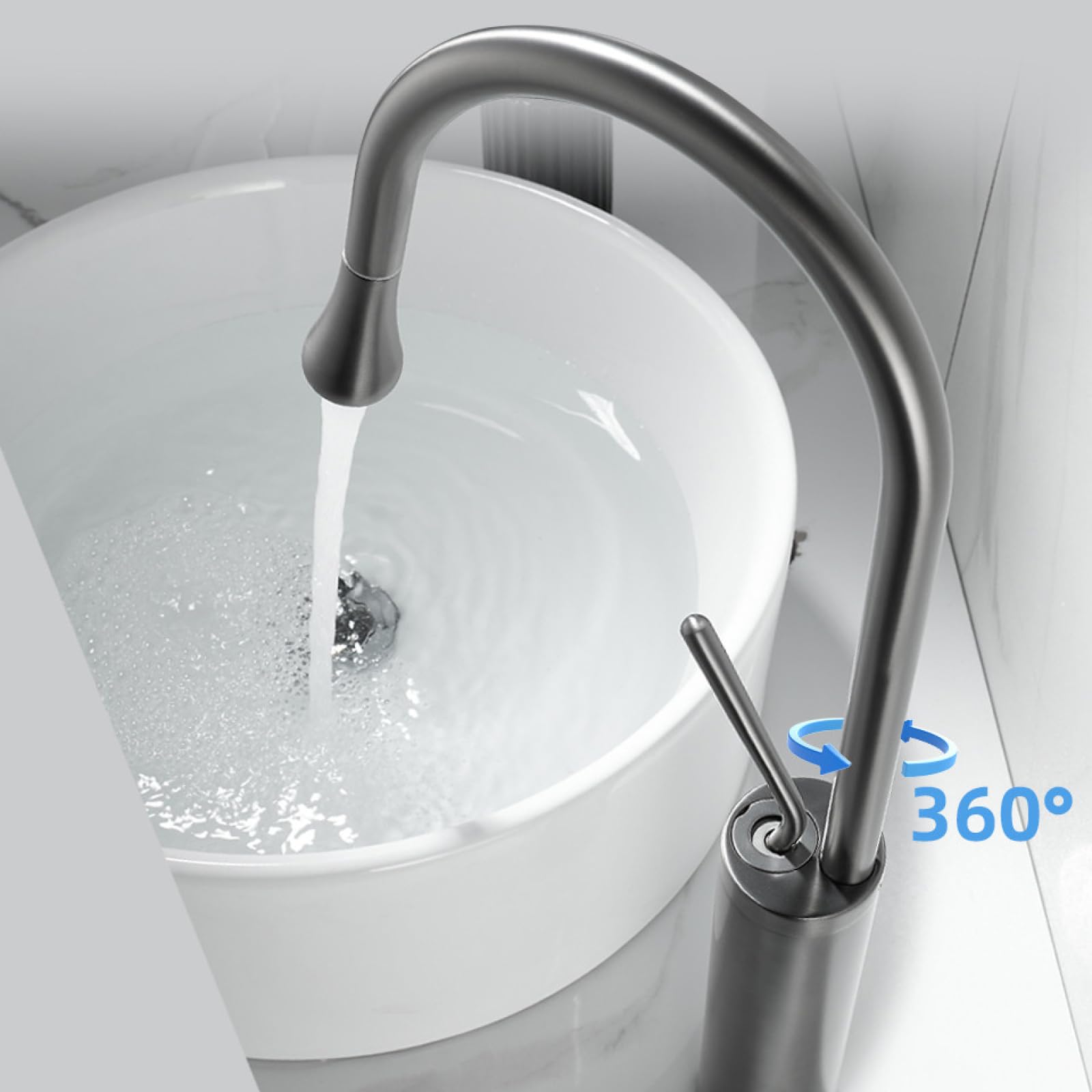 Miscelatore Lavabo Estraibile Ottone Bianco Crema Stile Corto