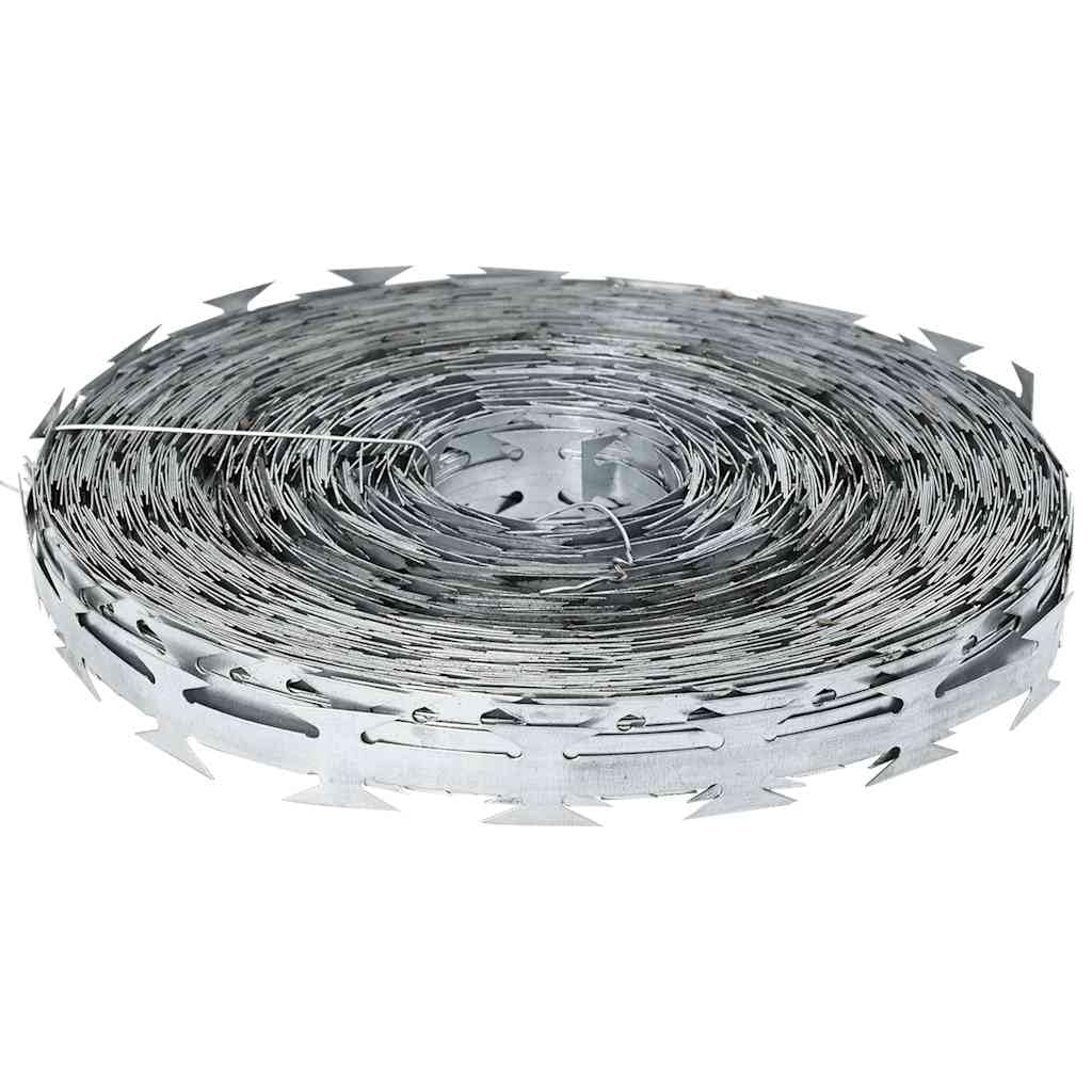 Genérico Alambre de púas Concertina Acero galvanizado 500 m,Bricolaje,Accesorios de Bricolaje,Cadenas, Alambre y cuerda-143336