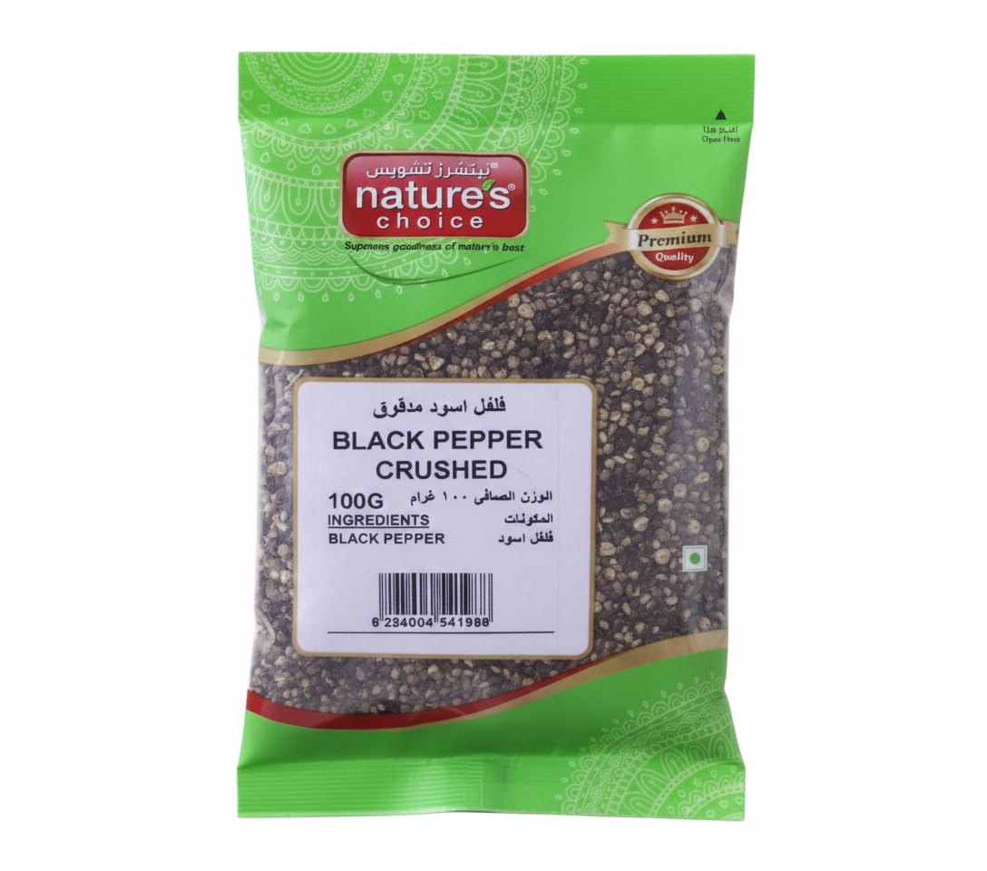 Natures Choice Black Pepper Crushed 100g