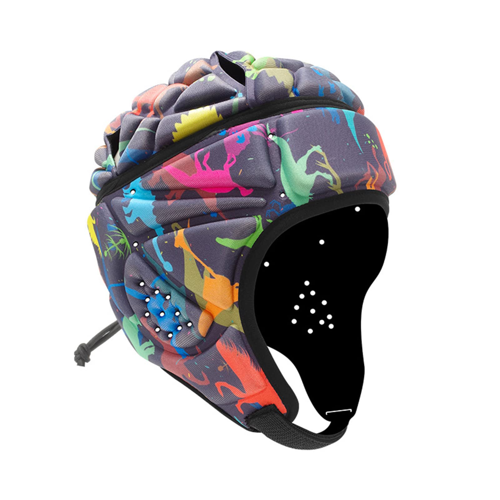 Lambo Headguard, Soft Protective Helmet With EVA Head Protector, Anti-collision Scrum Caps, Breathable Adjustable Baseball Gear for Kids Youth Adults