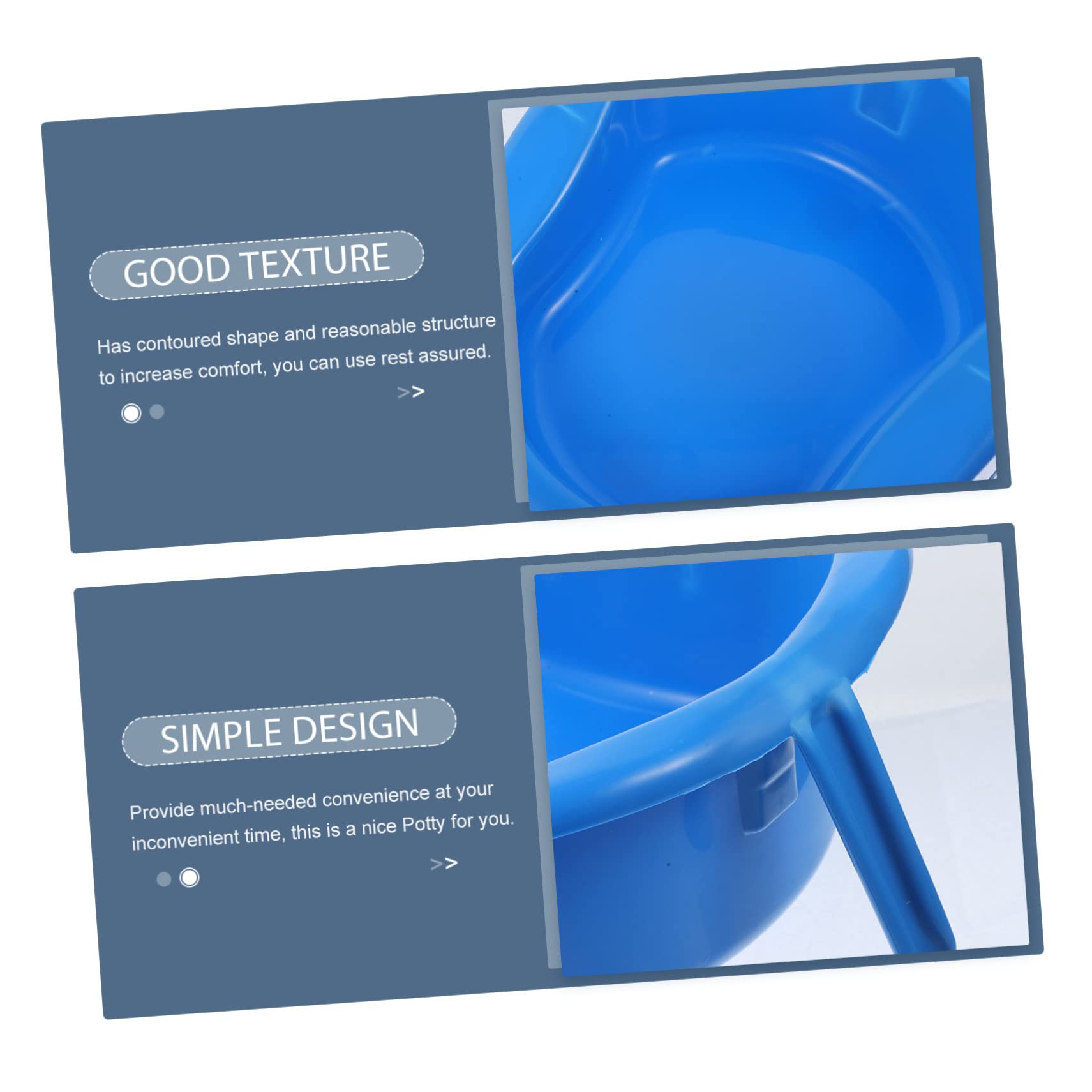 BCOATH Elderly Bedpan Women's Urinal Lid for Home Hospital Portable Toilets for Seniors Bedpan for Pregnant Women