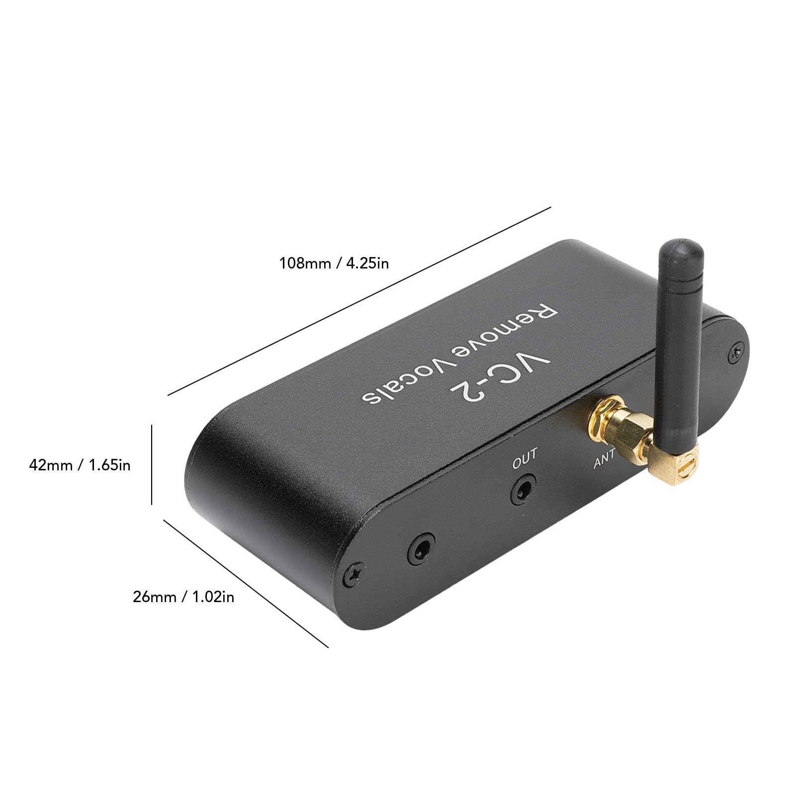 Tonysa VC 2 Hardware Vocal Remover, Echtzeit Karaoke Voice Canceller mit Bluetooth 5.0 und Aux, Level für den Gesangsmaschinenvertrag Verstellbar