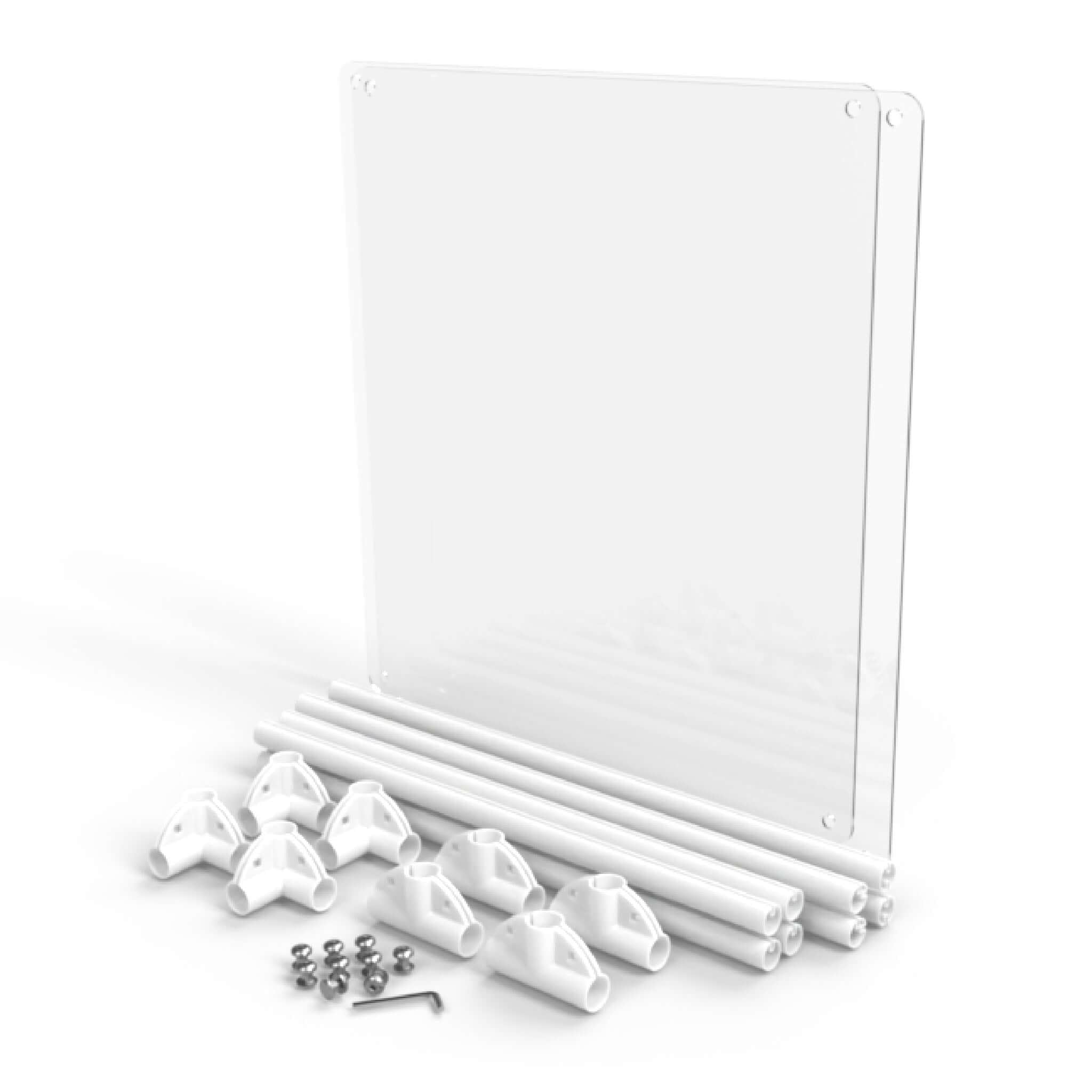 Clearly Loved PetsLucidium Pen Universal Add-On Kit, Fits 27" Pens, White