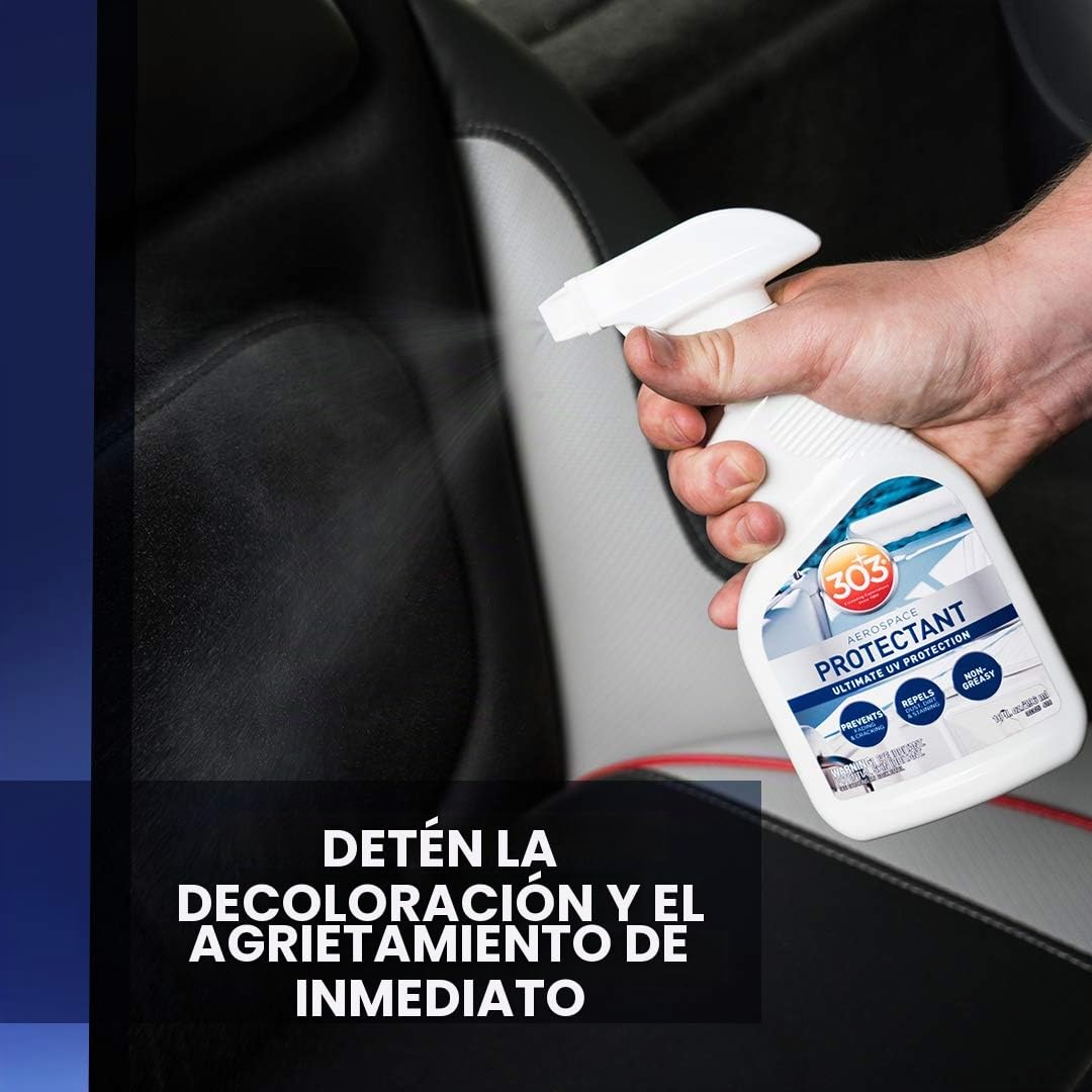 303 (30305) Marine Aerospace Protectant 296 ml – Spray de protección UV para barco, vinilo, goma y plástico, acabado mate + guantes Fiwiko de nitrilo gratis