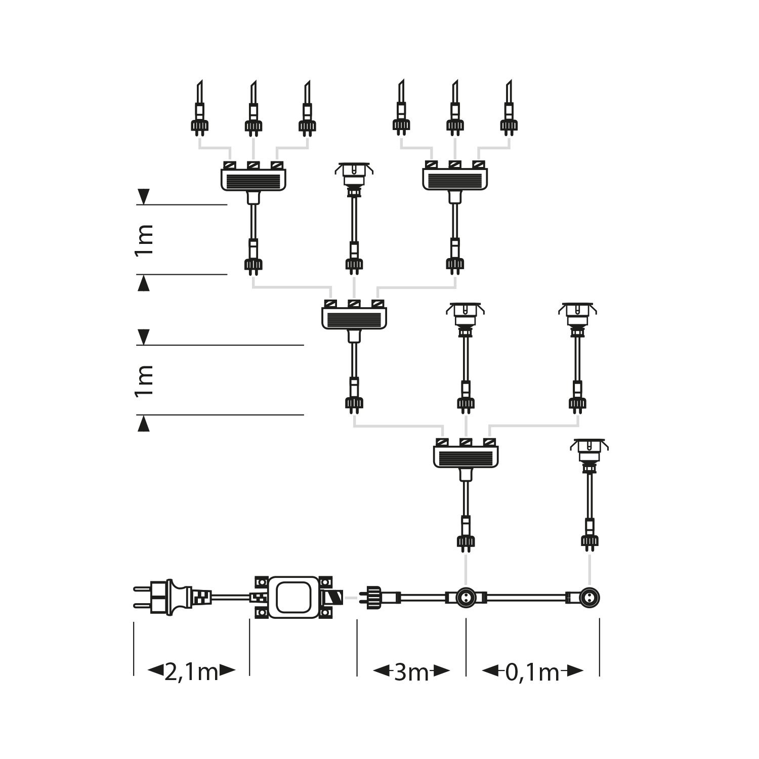 ledscom.de LED Boden-Einbauleuchte Atria für außen Aluminium warm-weiß, je 14lm, IP65, 40mm Ø 10er Set