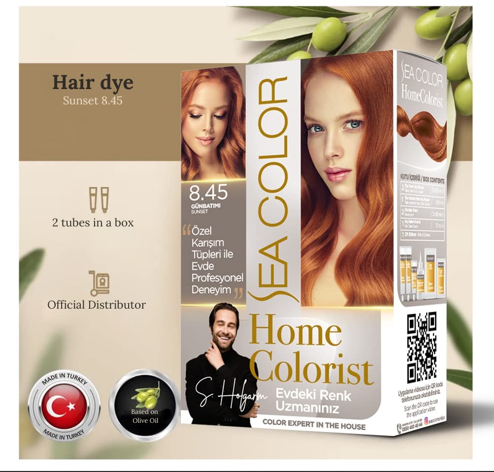 Sea Color Home Colorist Set Saç Boyası 8.45 Günbatımı Sunset