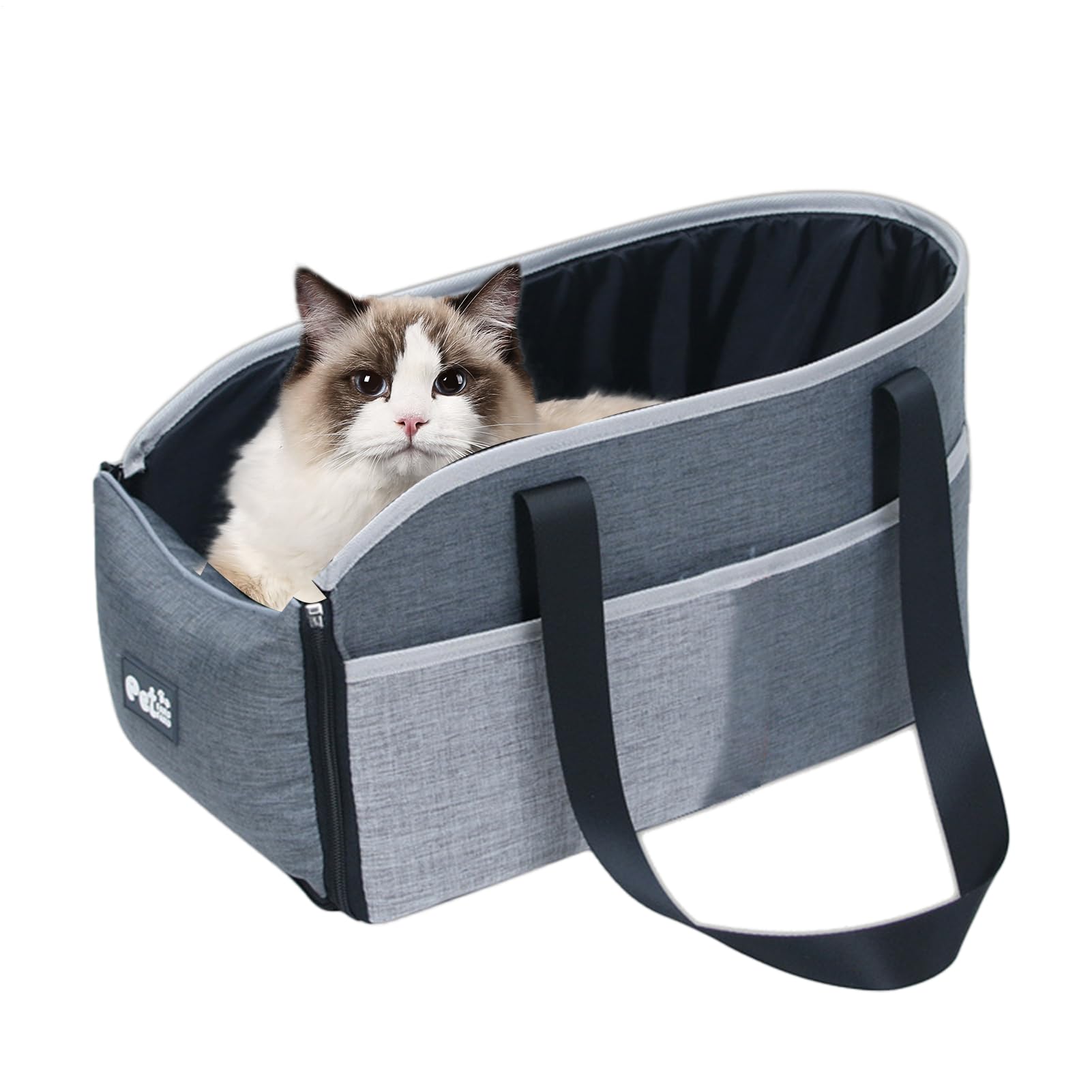 Seggiolino Auto Gatto - Seggiolino Auto Per Cani Della Console Centrale | Carrier Dell'auto Del Cane | Carrier Per Animali Domestici Rimovibili | Sedili Di Promemoria Anti-collat Portatile Per Balco