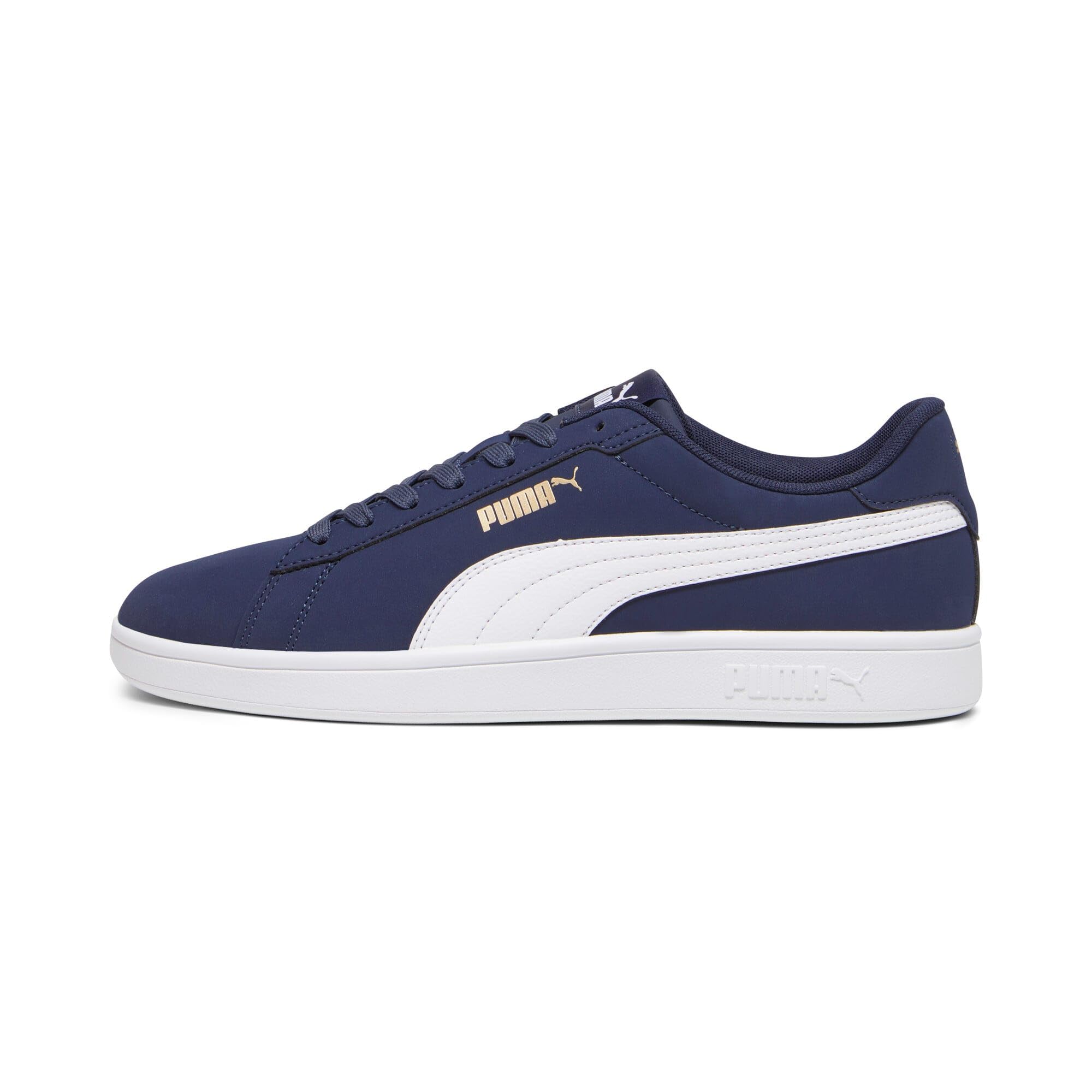 Puma Unisex-Adult Smash 3.0 Buck Navy-White-Gold Sneaker - 10 UK (39233603) (B0C6WQR1SJ) Amazon Price History, Amazon Price Tracker