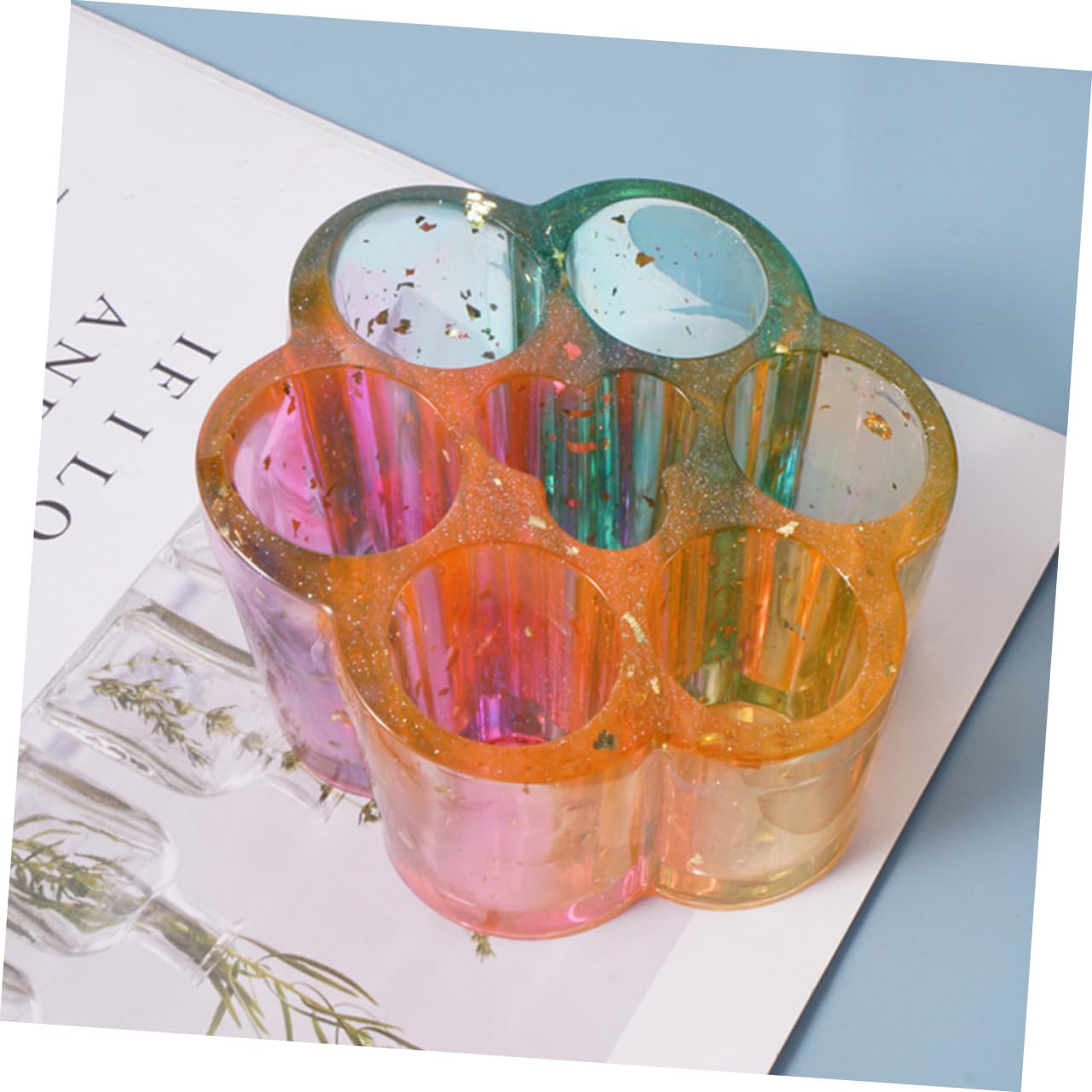 STOBOK 3pezzi Mold Silicone Per Rossetti Stampo Diy Per Portarotolo Resina Epoxy Scomparti Facile Da Sformare e Riutilizzabile Per Creazioni Artigianali Uniche
