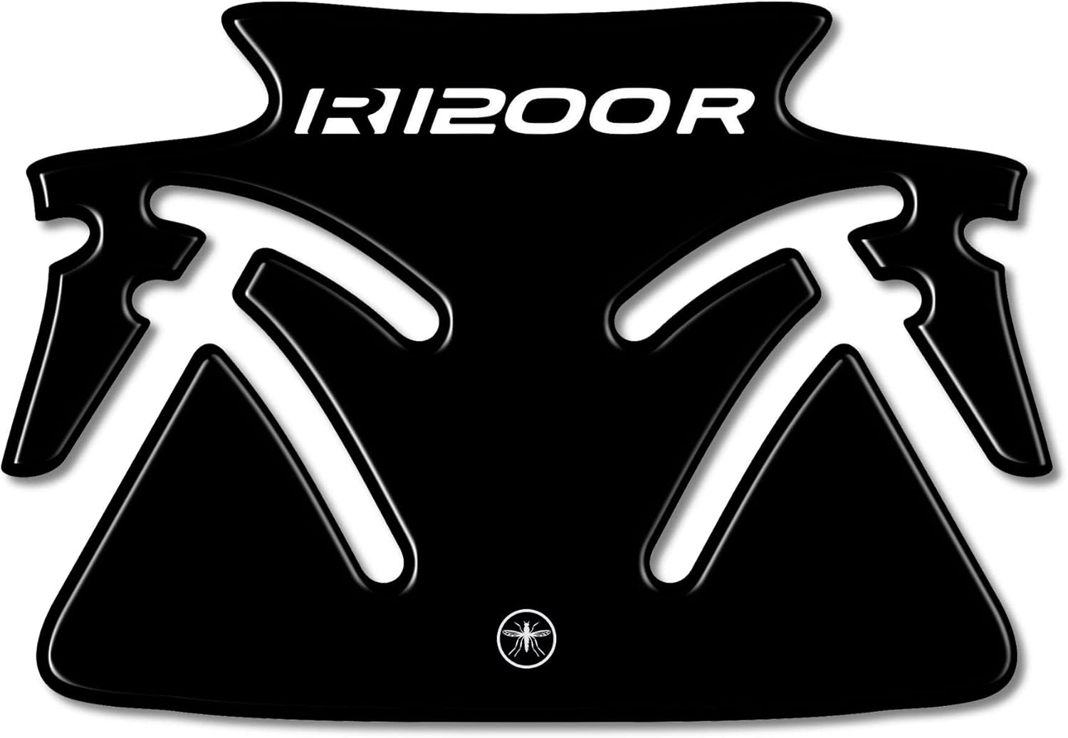 labelbike - 3D Sticker Motorcycle Fuel Tank Pad Protection and Decoration in Resin Compatible with BMW R1200R
