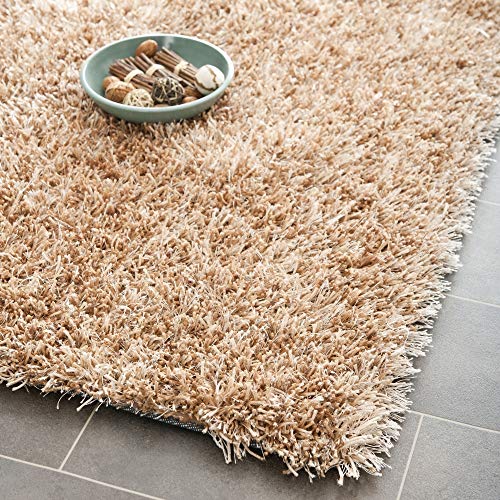 Safavieh Shaggy Indoor Woven Accent Area Rug, New Orleans Shag Collection, SG531, in Beige / Beige - Image 4