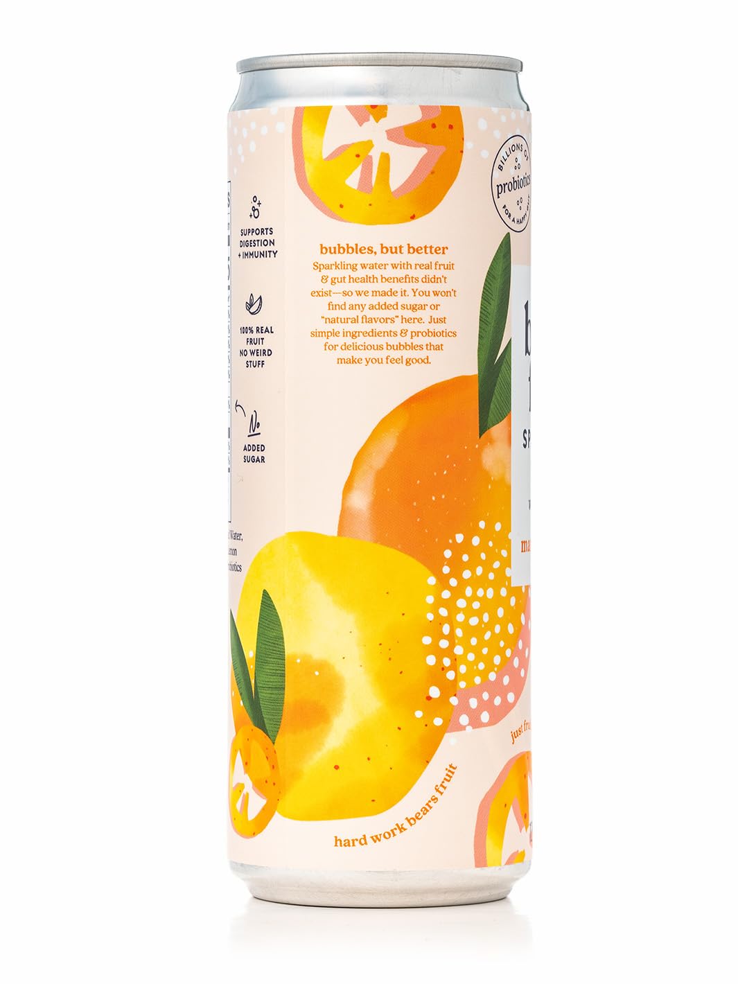Bear's Fruit, Water Sparkling Probiotic Mango Habanero, 12 Fl Oz