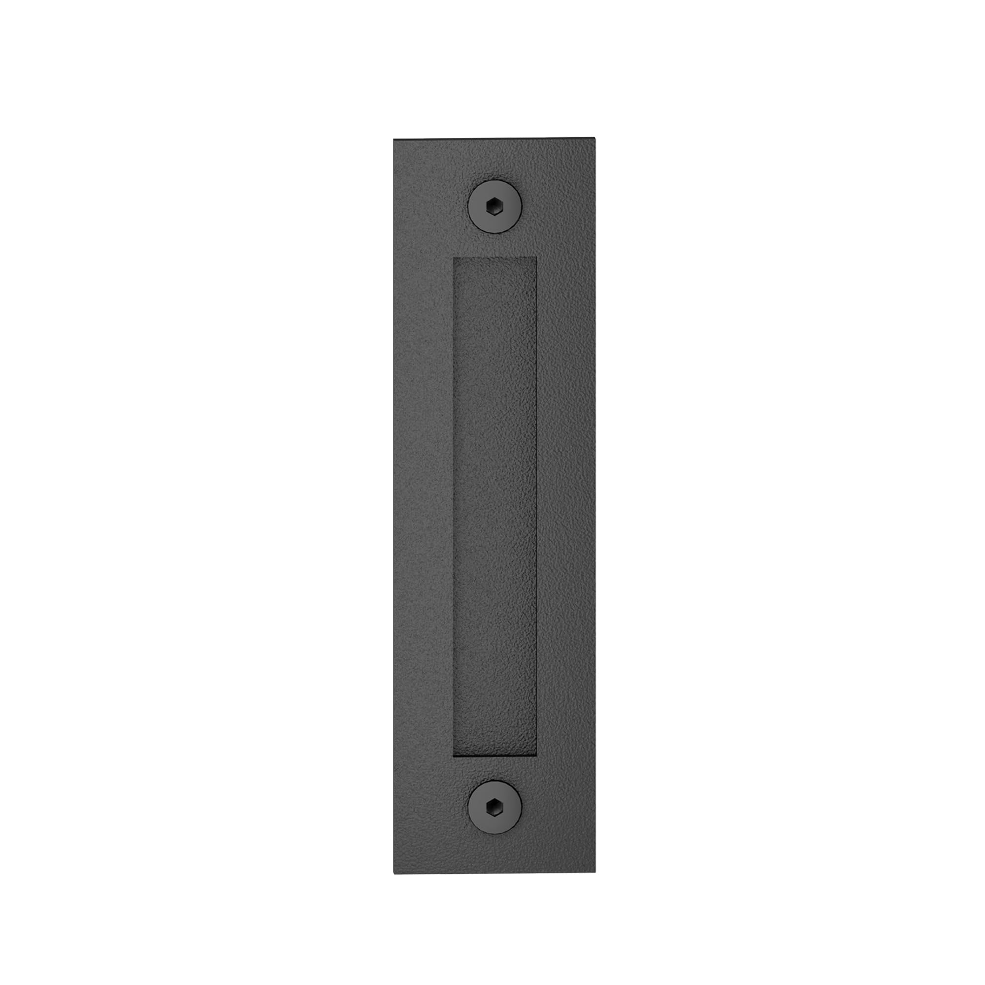 JUBEST 8-3/5'' Sliding Barn Door Handle Modern Simple Finger Flush Pull Handle for Gates Garages Sliding Doors Cabinets Closet and Drawers, Matte Black