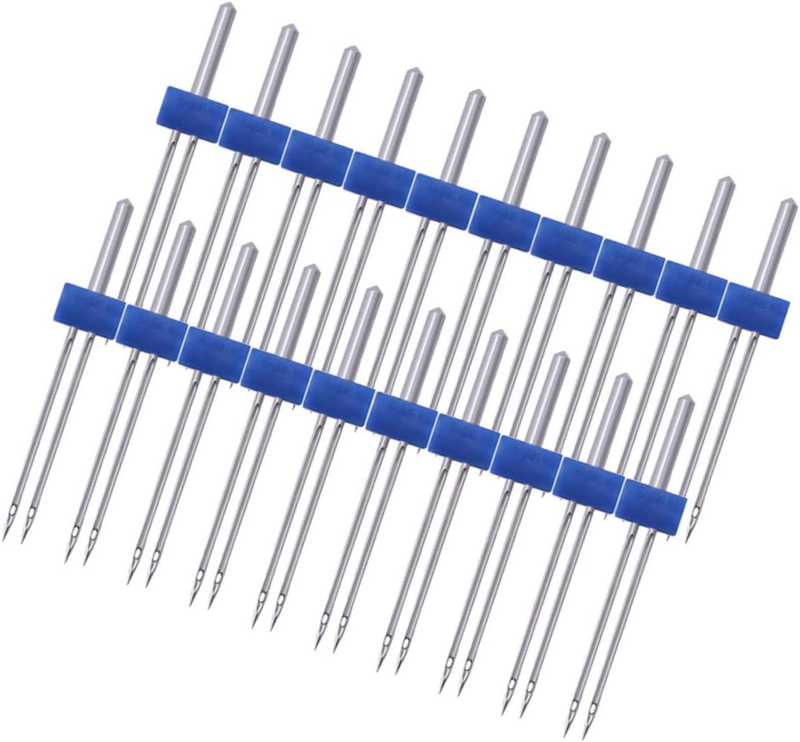 Uonlytech 1bag Twin Needles Kit for Machine Multi-Function Sewing Machine Accessories for Knits Double Needle for Thread Kit