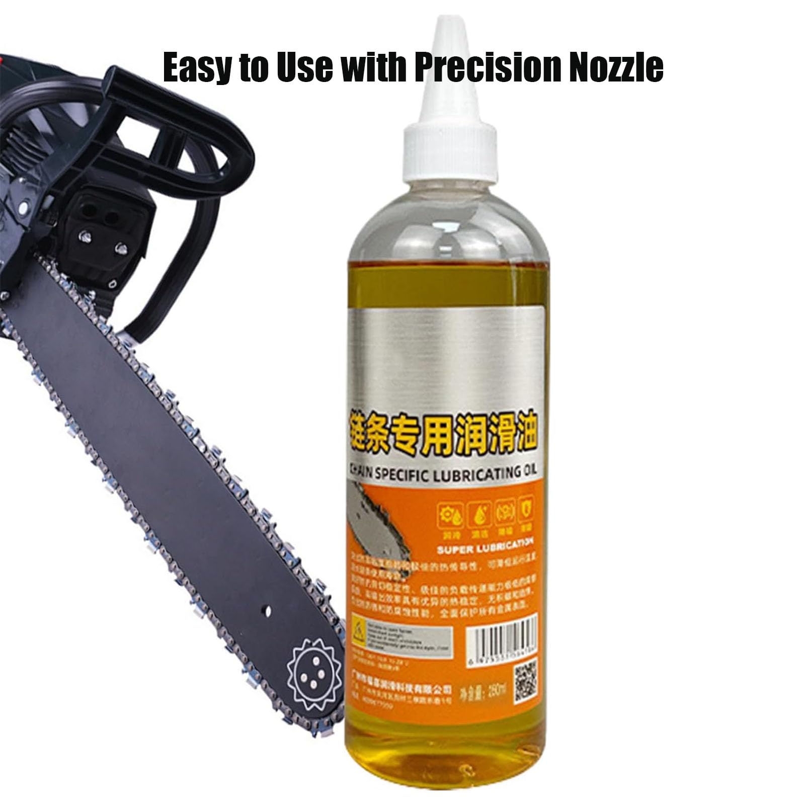 Aceite Lubrificante para Cadena de Maquinaria, 250 ml, para Herramientas de Jardín, Bicicletas, Motocicletas, Cintas de Correr y Maquinaria Agrícola (5pc)
