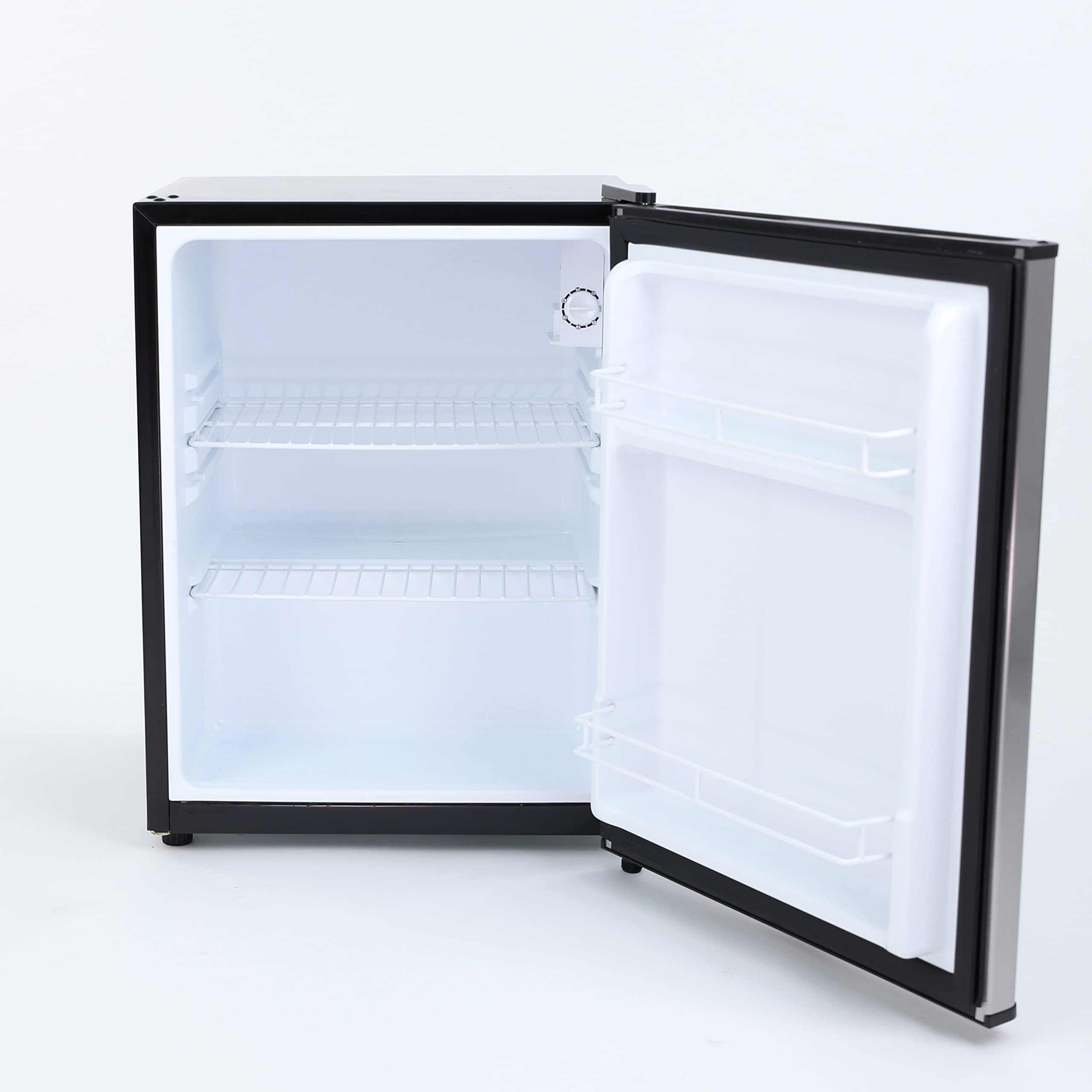 Avanti Mini Fridge Compact Refrigerator for Home Office or Dorm, Features Single Reversible Door Removable Shelves Automatic Defrost and Adjustable Temperature Control, 2.4-Cu.Ft, Stainless Steel on Fridge.com