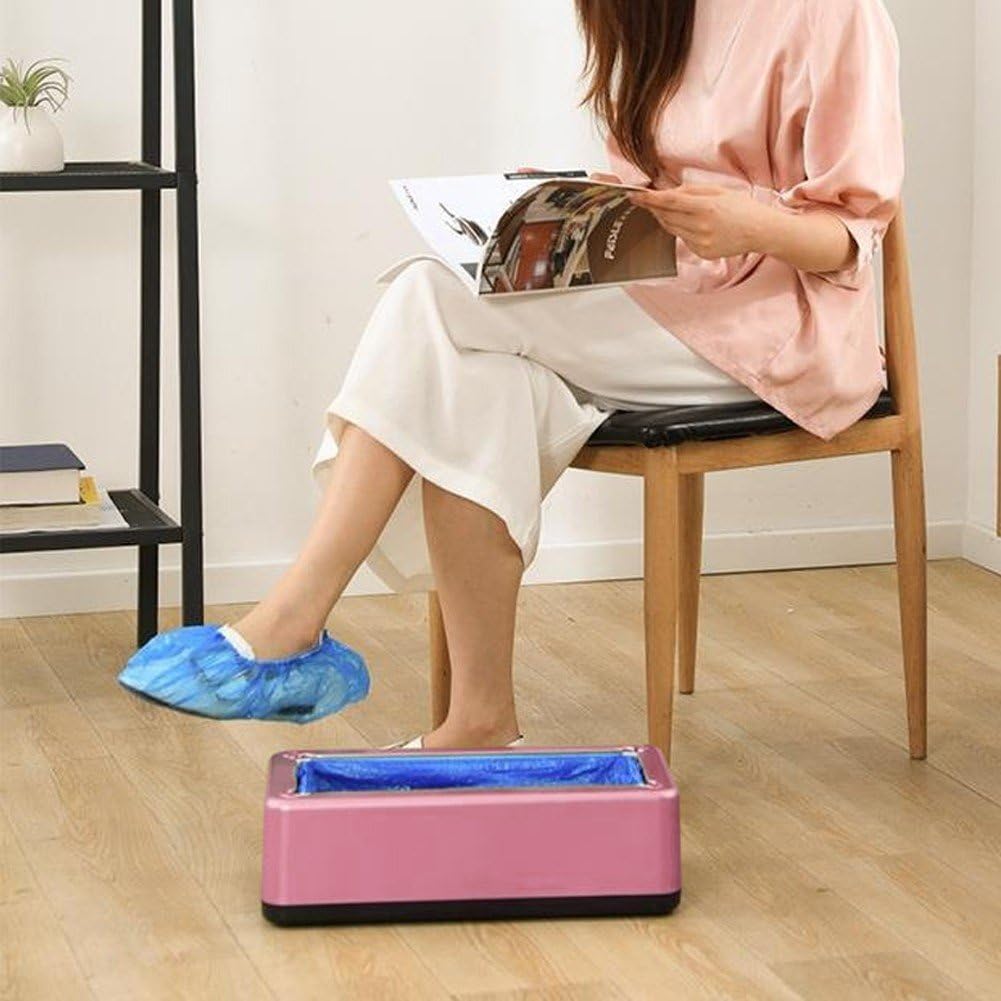 Dispensador Automático De Cubrezapatos con 100 Cubrezapatos Y Recambio para Reuniones Familiares Y Celebraciones Navideñas.
