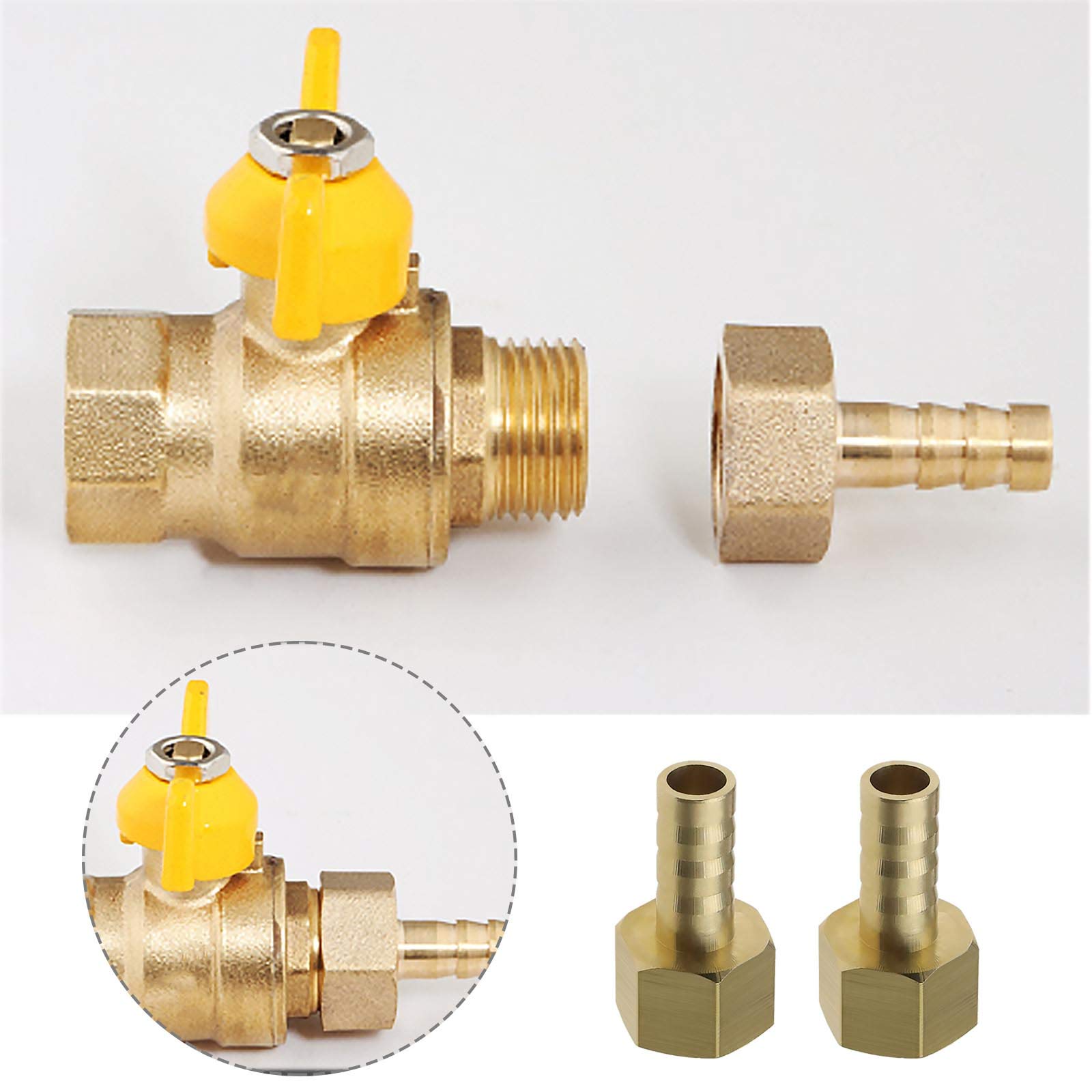Filetage femelle 1-4 BSP Raccord cannelé 8 mm raccord tube laiton
