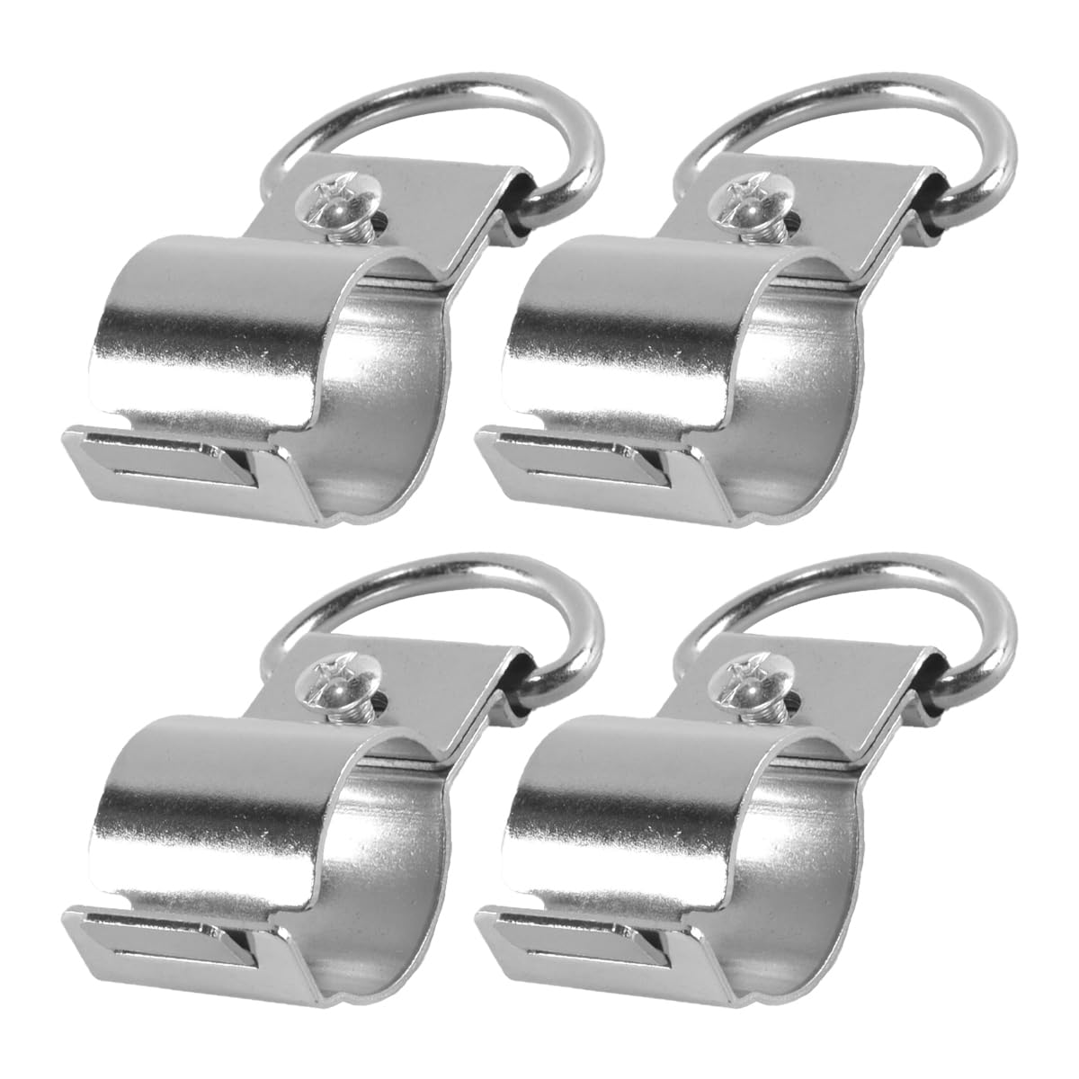 Hoite 4 Pack Trimmer Shaft Clamp 25mm, Heavy Duty Strap Clamp for Most Grass Trimmers, Brushcutter Strimmer Brush Cutter
