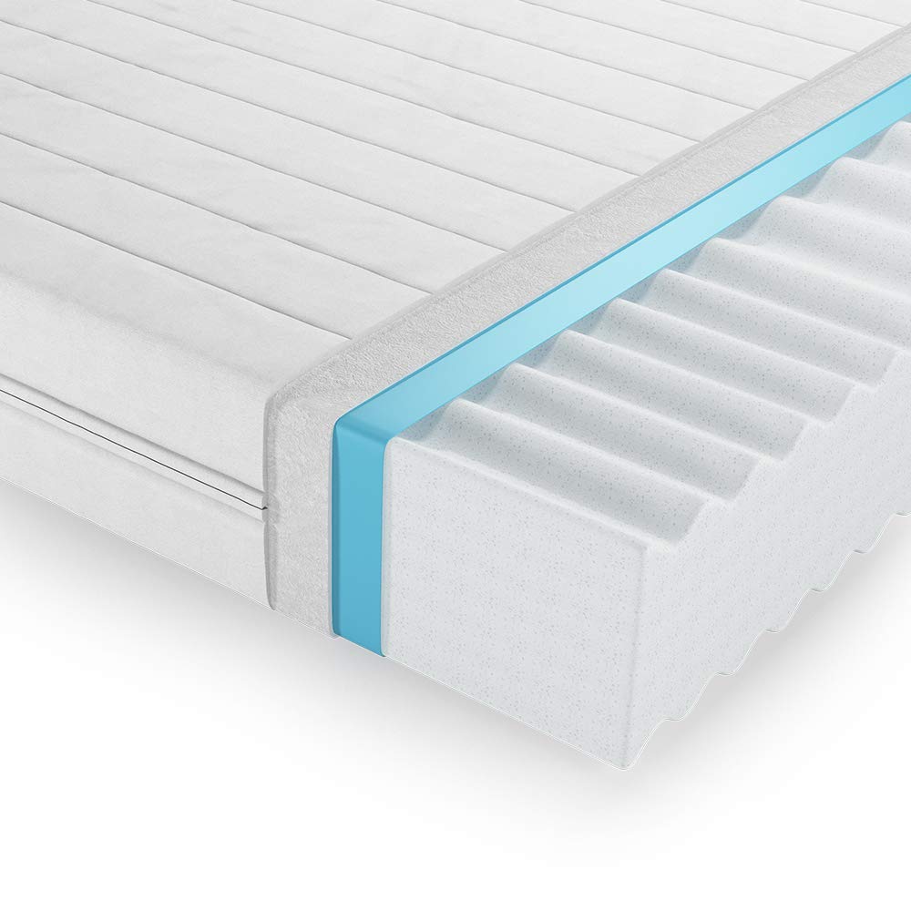 Vitalispa Matelas en mousse froide , Blanc, 180x200cm H3 degré de