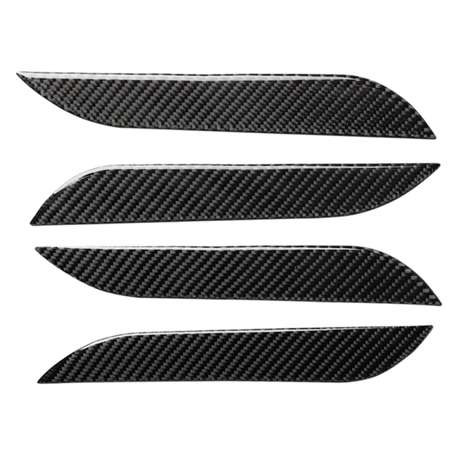 Fahbstr One Color Car Inner Handle For Model S 4Pcs Carbon Fiber Door Handle Stickers Car Outside Cover