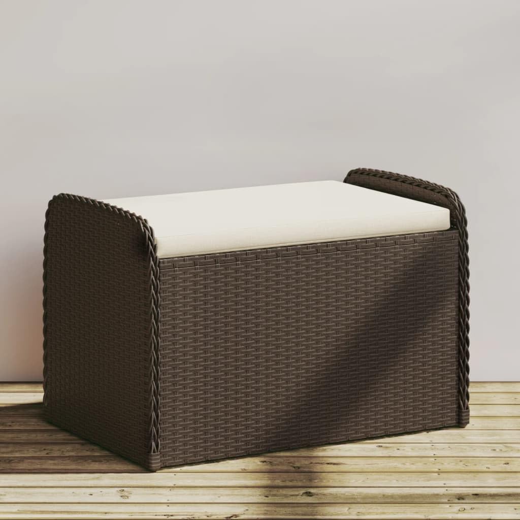 Banc de balcon en polyrotin marron Homgoday pour terrasse