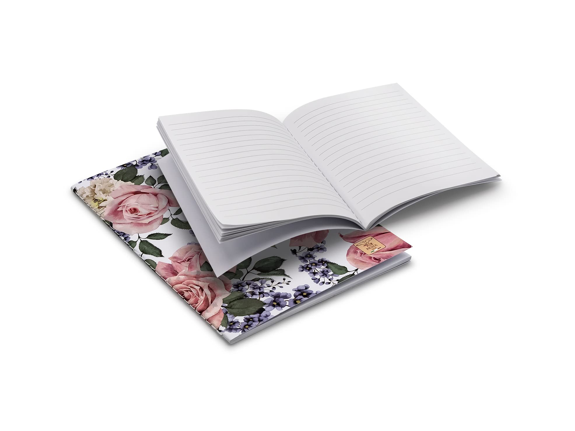 Pigna Set of 2 Singer Nature Flowers Wire Notebooks, multi-coloured, Set (1 pz A5 medio 1 pz A6 piccolo) - Image 4
